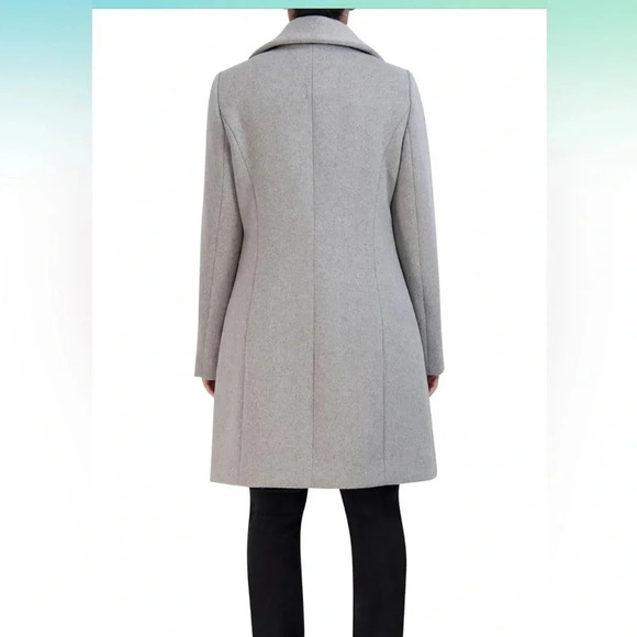 Cole Haan womens Double Face Wool Button-up Coat With Convertible Collar NWT - Picture 10 of 11